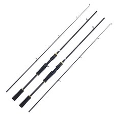 釣友俱樂部路亞竿 便攜式超輕超硬M調性遠投海竿打黑魚竿路亞竿插接式竿遠投漁具好物, 消光金,直柄165