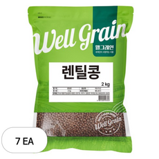 웰그레인 렌틸콩, 2kg, 7개
