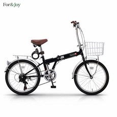 포앤조이 20인치 접이식 미니벨로 자전거 출퇴근 클래식 미니 자전거, 1개, 147cm, 클래식블랙