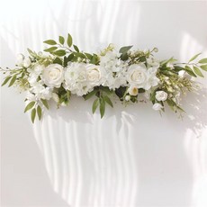 Kismetic 파티 행사 테이블 조화, 1개, 화이트