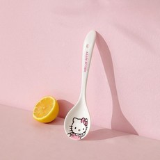 에프식스 산리오 도자기 쌀국수 스푼 국물 숟가락 캐릭터 우동스푼, 헬로키티, 1개