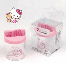 헬로키티 자석클립통 데스크정리함 자석보관함