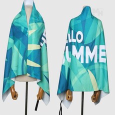 극세사 비치타올 중형 수영타월, 핑크(중형)_140x70