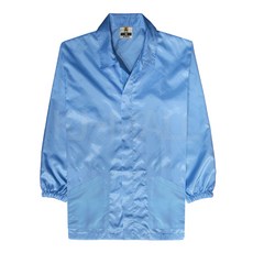 KJ 방진복 사파리 제전복 무진복 제전방진복 클린복 크린룸 반도체 정전기방지 작업복, 스카이블루-L(95), 1개, 스카이블루