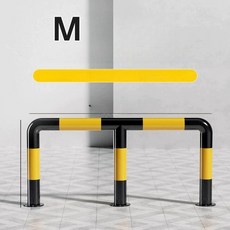 볼라드 난간 펜스 주차장 바 주차금지 코너 범퍼 카드레일, 1개, 89 블랙 130x60 필름