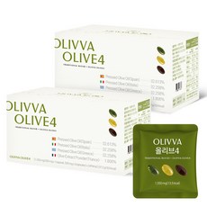 [지중해 4개국]올리바 올리브4 냉압착 엑스트라버진 올리브 오일 100% 프리미엄 EVOO 선물세트 72캡슐, 2박스, 24회분