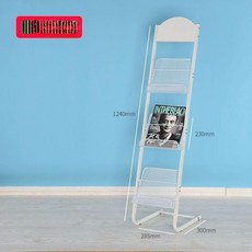 A4 접이식 카다로그 진열대, 1단, 3단 와이드 28cm L30