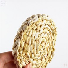 루온일 라탄 컵받침