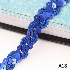 5 m 스팽글 레이스 커브 패브릭 트림 diy 봉제 공예 의류 액세서리 반짝 이는 구슬 장식 조각 리본 웨딩, A18, A18