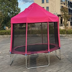 야외트램폴린 점핑 방방이 점핑머신 지붕형 다이어트, 1.83m 천장 6피트 파우더