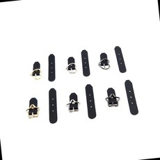 문양 가죽 버클 부자재로 자켓 가방 핸드백 스커트 의류를 DIY 셀프 수선 수리 리폼하는 의류부자재, 하트블랙GS3000064C, 1개