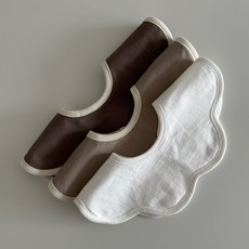 로롤리 롤링턱받이 유아 순면 턱받이, 1개, 1개입, 화이트