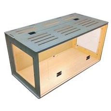 피그미다람쥐용품 햄케이지 사육장 카툰형 필요 70x40x40cm 조립 투명, 1개, C. 심플 평면 60x40x40