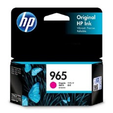 HP 惠普 965 原廠黃色墨水匣 OfficeJet 9010 9020 適用, 1個, 黃色, 洋紅色
