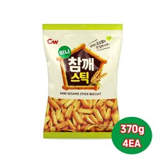 CW 청우 미니참깨스틱 370g x 4개/ 스틱과자, 10개