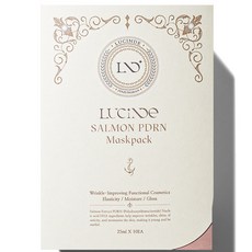 뤼산드 연어 PDRN 콜라겐 히알루론산 탄력 보습 밀도 마스크팩 25ml, 1개, 10개입