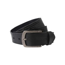 브랜드정품 BUCKAROO 양각 타이핑 투톤 벨트 블랙 160646