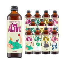 아임얼라이브 콤부차 혼합(4가지맛x3병), 315ml, 12개
