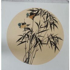 手繪國畫小品裝飾畫掛畫 梅蘭竹菊 38x38釐米, 參考詳情頁