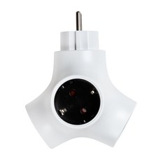 파워존 테트라포드 디자인 멀티탭 3구 오리지널, 1cm, 화이트, 1개