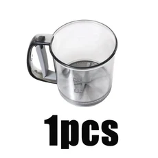 1/2/3pcs 반자동 밀가루 체 투명 핸드 프레스 디자인 주방 필터 스크린 비 스틱 베이킹 도구, 02 1pcs