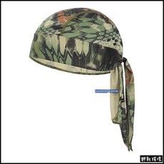 【野戰搖滾-生存遊戲】高品質萊卡海盜頭巾、海盜帽【黑色、綠色、沙色、碳灰色】自行車登山防曬戶外頭盔頭套迷彩頭巾, 叢林蟒蛇, 1個
