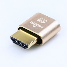 더미플러그 HDMI 4K 60Hz / EDID 어댑터 가상 모니터, 1개