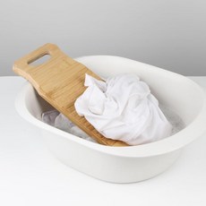 네이처클린 욕실 나무 빨래판, 1개, 미니