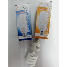 停產【寶島之光】 螺旋型省電燈泡 23W 白光 黃光 T3超薄光亮型 E27 120V, 1個, 停產 23W白光