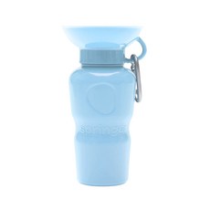 SPRINGER 寵物戶外便攜飲水器 BPA Free 食品級塑膠 附登山扣, 藍色 CLASSIC 650ml, 1個