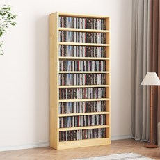 원목 책장 CD랙 7단 8단 거실 서재 인테리어 수납장 책꽂이 선반, 1단, E_180x60x20 8층 높이 19.8cm
