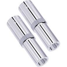 2개 세트 10mm 딥 소켓 3/8인치 드라이브 6각 미터법 열처리된 CR-V 강철 전체 폴리싱 길이 2.5인치, 3/8" Drive 11mm-1.1"L