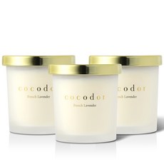 코코도르 소이캔들, 프렌치라벤더, 130g, 3개