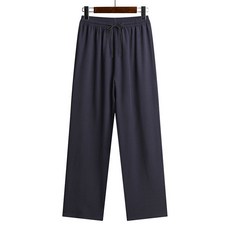 唐裝男中老年人爸爸裝春夏裝冰絲男士爺爺中國風長袖兩件套裝漢服