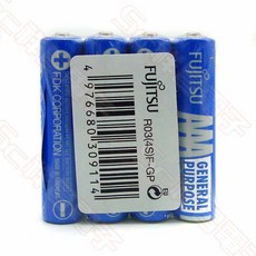 FUJITSU 富士通 碳鋅電池 AA AAA 1號 2號 3號 4號 2入/4入, 1個, 4號電池 4入