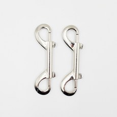 10cm 스쿠버 다이빙 아웃도어 장비 체결 양방향 볼트 스냅 후크 2개, 실버