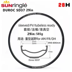 픽시 로드 Sunringle Sun DUROC 산악 튜브리스 납땜 림 알루미늄 림 후프 너비 30 35 40 50 Sd37 42 27.5 29 인치 32H 28H, 02 SD37 29 28H 1PCS