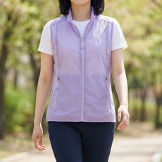 [쾌적한 체형 커버 필수템] 여성 경량 바람막이 집업 조끼 MBVW537 (95~110)