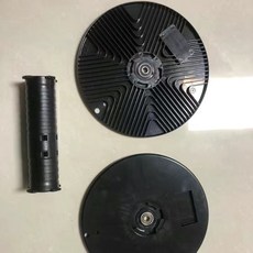 台灣公司貨 附發票 卷線盤 繞線盤 捲線盤 空盤收繩器 收綫盤 輪盤卷線器 電線盤 手搖線軲轆線軸盤, 1個, 250mm黑色空盤