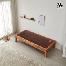 여명흙침대 더참죽 브라운벨 황토볼 쇼파 카우치 원목평상, 나무색