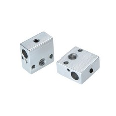 2pcs 알루미늄 히터 블록 핫 엔드 히팅 20 20 10mm M6 노즐 3D 프린터 부품