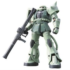 반다이 건담 조립 모델 RG04 MS-06F 자쿠 II 양산 그린, 1개