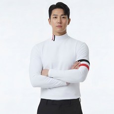 남성 냉감 반목 긴소매 쿨링 언더레이어 스포츠 이너웨어 기능성 스판 티셔츠