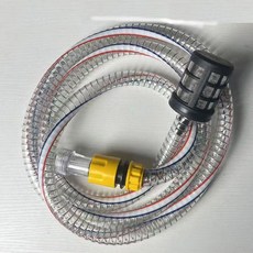 高壓清洗機自吸進水管 鋼絲編織管 過濾網 奶嘴接頭, 2米鋼絲管內徑13快接濾網奶嘴接頭