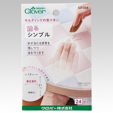 可樂牌Clover 日本原廠現貨 黏貼式頂針指套 24枚入 可重複使用 頂針貼 57-394, 1個