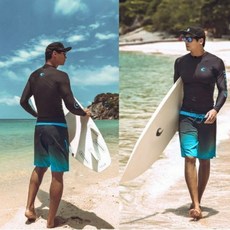 water elves 男長袖防曬水母衣 潛水衝浪衣