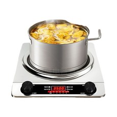 오목면 전기레인지 다기능 고속 고출력 온도조절 인덕션, 오목형 인덕션 쿠커 3500W 돼지코증정