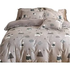 奧雷 100%舒柔棉 6X7尺 king size 特大 床包 三件組 超細纖維 無印 北歐 床包 床單