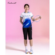테크니스트 TNT56052 경기복 게임웨어 반팔티 배드민턴 피클볼 스포츠웨어