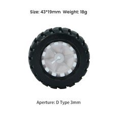 모터 아두이노 스마트 카 로봇 휠 액세서리 메카넘 다양한 색상 1PC, 43X19mm